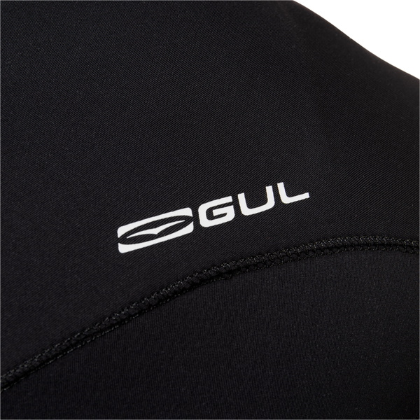 2026 Gul Herre Echo Natur 3/2mm Chest Zip Våddragt EC1327-BKBK - Black